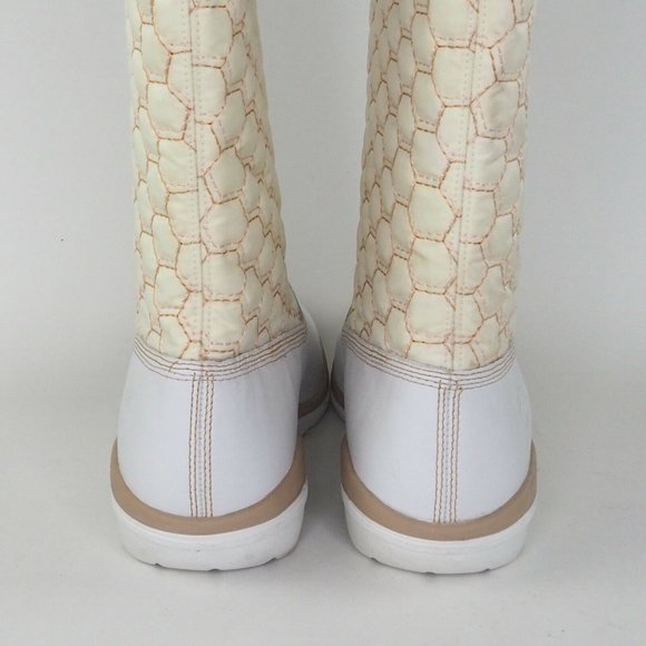 Timberland Kickadillaquilt Womens Boots White Leather 14In Vintage - Picture 5 of 12